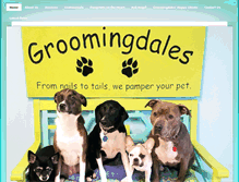 Tablet Screenshot of groomingdalesforpets.com